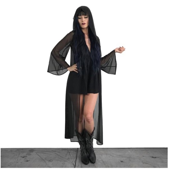 foxblood Tops - NWOT Foxblood Mesh Bell Sleeve Duster XL/XXL